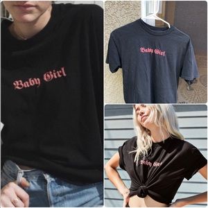 Black and pink brandy top